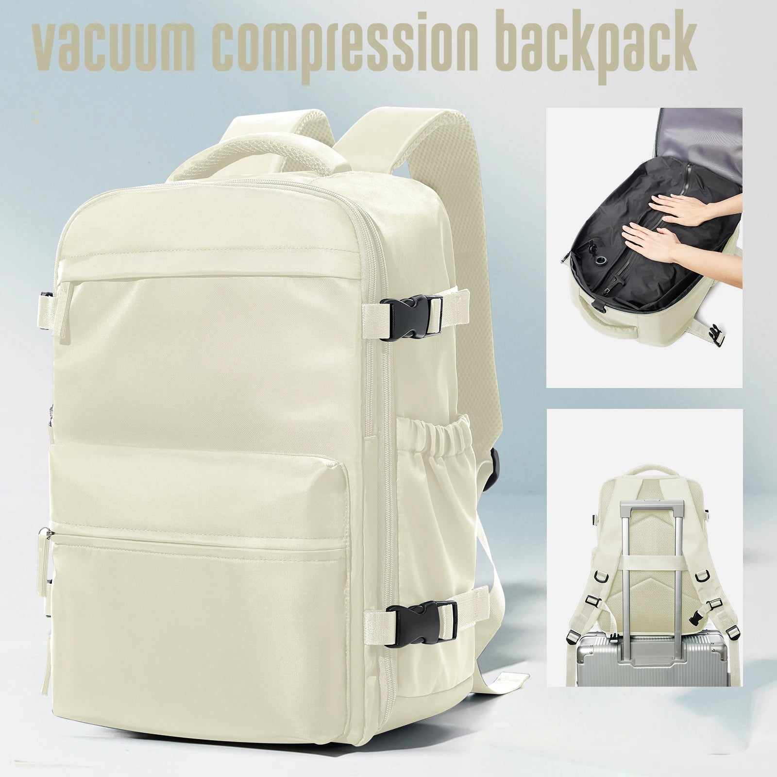Vacuum Backpack Travel Bag for Men Large Capacity Backpack Business