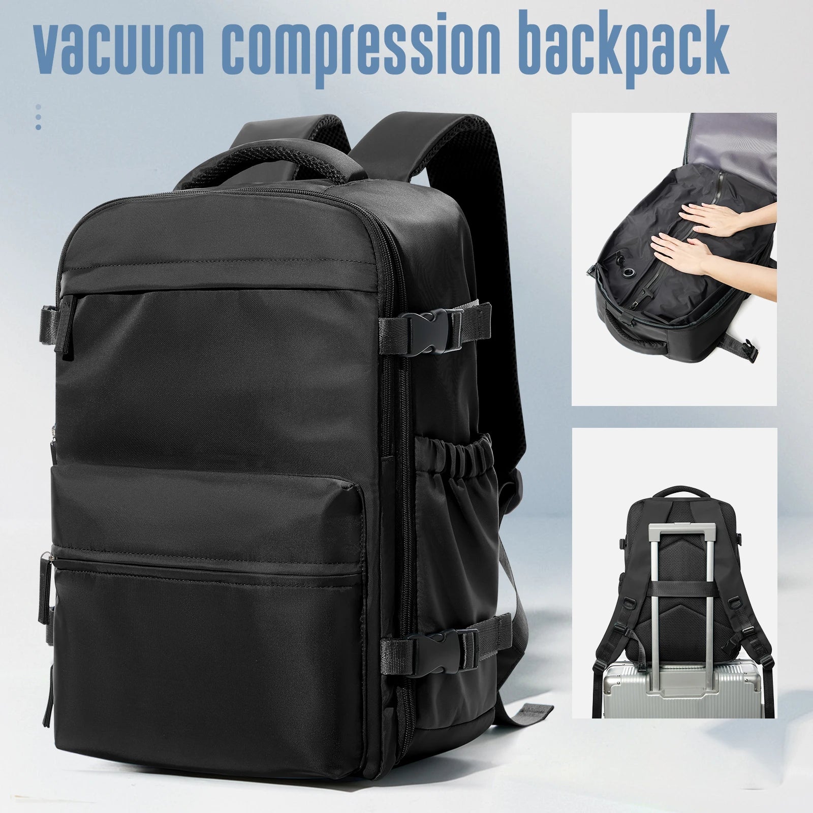 Vacuum Backpack Travel Bag for Men Large Capacity Backpack Business