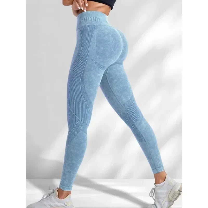 Women Seamless Gym High Waist Yoga Pants Hip Lifting