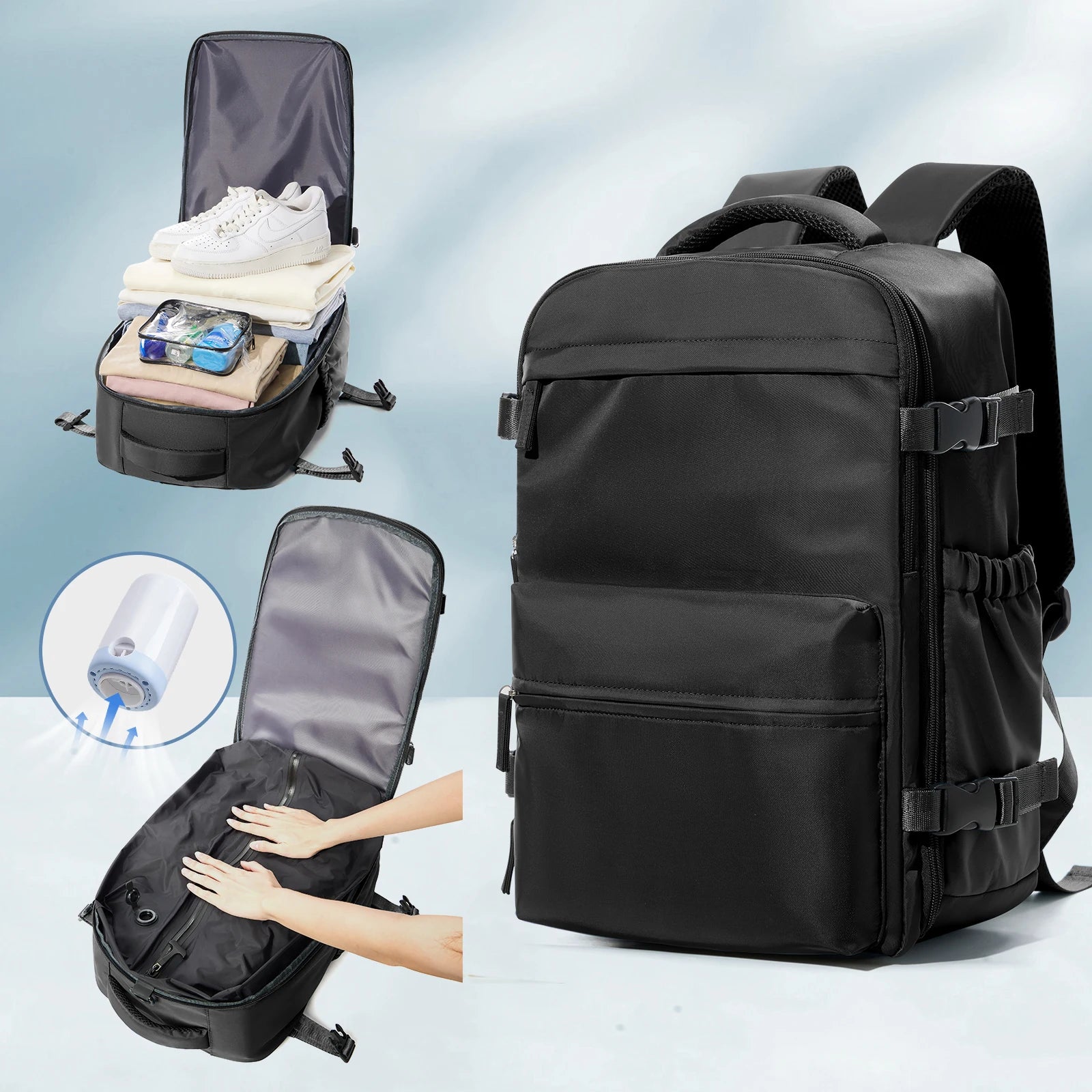 Vacuum Backpack Travel Bag for Men Large Capacity Backpack Business