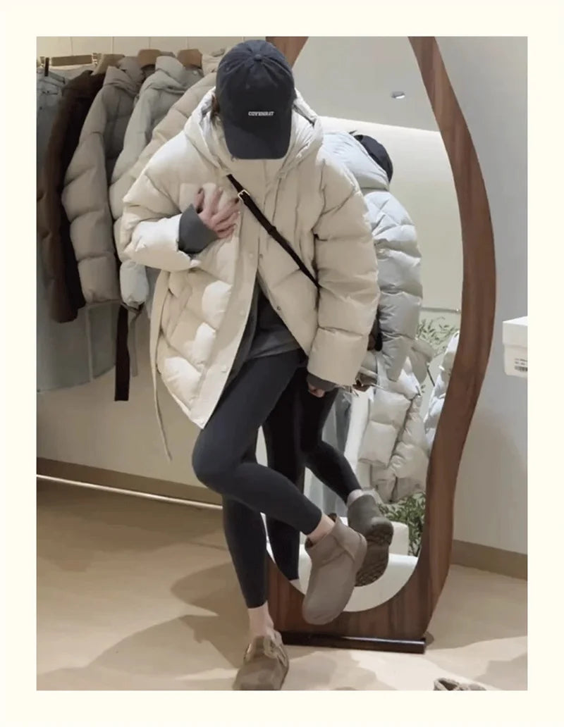 ZAROY Women Winter Hooded Cotton Padded Jackets